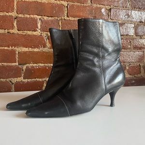 Vintage Anne Klein kitten heel bootie SZ 7.5